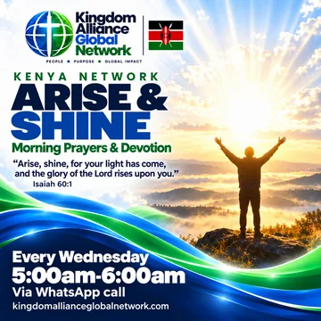 Flyer: Arise & Shine, Wednesday, 05:00 to 06:00 GMT, Kenya Network