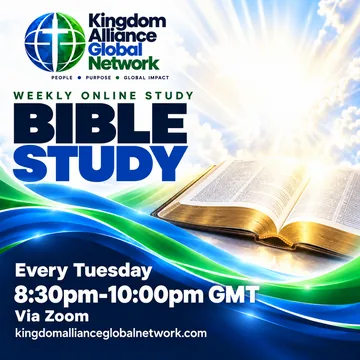 Flyer: Bible Study, Tuesday, 20:30 to 22:00 GMT