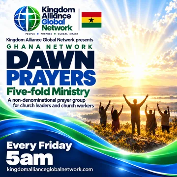 Flyer: Dawn Prayers, Friday, 05:00 GMT, Ghana Network