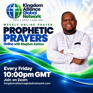 Flyer: Prophetic Prayers, Friday, 22:00 GMT