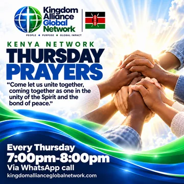 Flyer: Thursday Prayers, Thursday, 19:00 to 20:00 GMT, Kenya Network