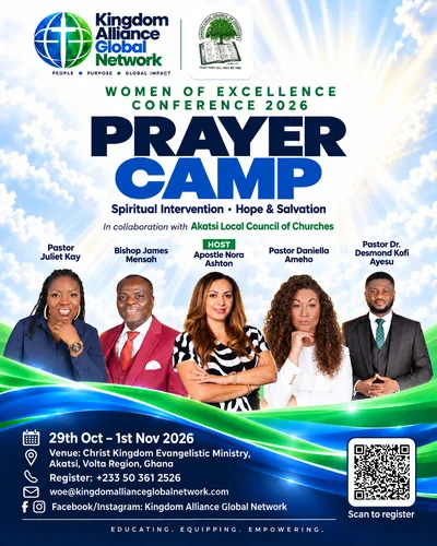 The Women of Excellence Conference 2026 Prayer Camp line-up